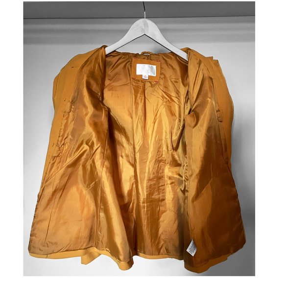 Yellow Corduroy Autumn Coat (Medium) - Picture 4 of 4